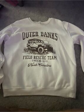 Full Tilt White Outer Banks Field Rescue Team Crewneck